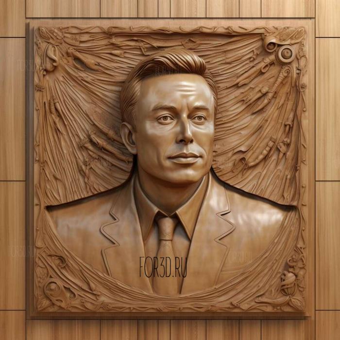 elon musk 1 stl model for CNC